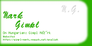 mark gimpl business card